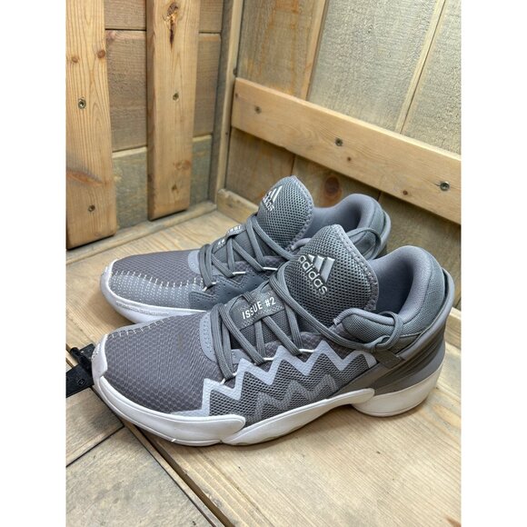 US10 Adidas Mens Don Issue 2 FW8515 Gray Basketball Shoes Sneakers main image 4